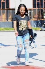 CHRISTINA MILIAN in Ripped Jeans Leaves Gracias Madre in West Hollywood 10/04/2016