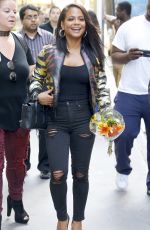 CHRISTINA MILIAN Leaves Sirius Building in New York 10/19/2016