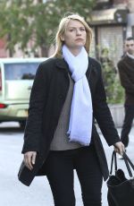 CLAIRE DANES on the Set of 