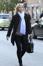 CLAIRE DANES on the Set of 