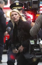 CLAIRE DANES on the Set of 