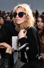 COURTNEY LOVE at Chanel Frontrow at Paris Fashion Week 10/04/2016