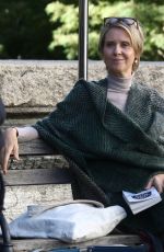 CYNTHIA NIXON on the Set of 