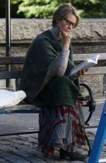 CYNTHIA NIXON on the Set of 
