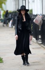 DAISY LOWE Out in London 10/24/2016