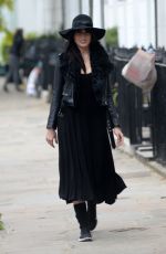DAISY LOWE Out in London 10/24/2016