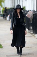 DAISY LOWE Out in London 10/24/2016