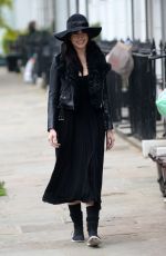 DAISY LOWE Out in London 10/24/2016
