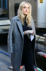 DAKOTA FANNING on the Set of 