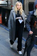 DAKOTA FANNING on the Set of 