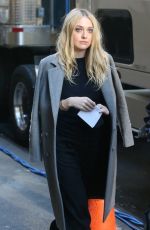 DAKOTA FANNING on the Set of 