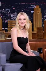 DAKOTA FANNING at Tonight Show Starrring JImmy Fallon in New York 10/12/2016