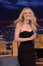 DAKOTA FANNING at Tonight Show Starrring JImmy Fallon in New York 10/12/2016