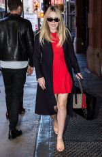 DAKOTA FANNING Out for Lunch at Mercer Kitchen Restaurant in New York 10/11/2016