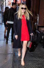 DAKOTA FANNING Out for Lunch at Mercer Kitchen Restaurant in New York 10/11/2016