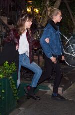 DAKOTA JOHNSON, CARA DELEVINGE and TAYLOR SWIFT Night Out in New York 10/11/2016