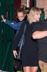 DAKOTA JOHNSON, CARA DELEVINGE and TAYLOR SWIFT Night Out in New York 10/11/2016