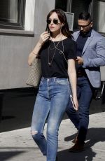 DAKOTA JOHNSON in Jeans Out in New York 10/19/2016