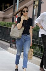 DAKOTA JOHNSON in Jeans Out in New York 10/19/2016