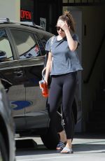 DAKOTA JOHNSON Leaves a Nail Salon in Los Angeles 09/30/2016