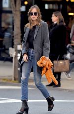 DAKOTA JOHNSON Out and About in New York 10/12/2016