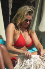 DANIELLE ARMSTRONG in Bikini at a Pool in Malaga 10/03/2016
