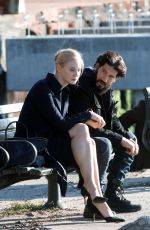 DEBORAH ANN WOLL on the Set of 