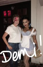 DEMI LOVATO as Dorothy at a Halloween Party 10/29/2016