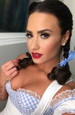 DEMI LOVATO as Dorothy at a Halloween Party 10/29/2016