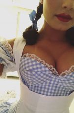 DEMI LOVATO as Dorothy at a Halloween Party 10/29/2016