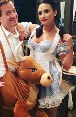 DEMI LOVATO as Dorothy at a Halloween Party 10/29/2016