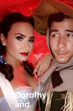 DEMI LOVATO as Dorothy at a Halloween Party 10/29/2016