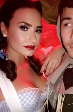 DEMI LOVATO as Dorothy at a Halloween Party 10/29/2016