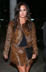 DEMI LOVATO at Catch LA in West Hollywood 10/22/2016