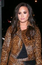 DEMI LOVATO at Catch LA in West Hollywood 10/22/2016