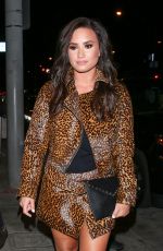 DEMI LOVATO at Catch LA in West Hollywood 10/22/2016