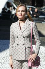 DIANE KRUGER at Miu Miu Fashion Show at Paris Fashion Week 10/05/2016