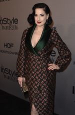 DITA VON TEESE at 2nd Annual Instyle Awards in Los Angeles 10/24/2016