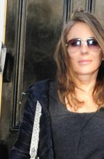 ELIZABETH HURLEY Leaves Her Home in London 10/05/201