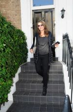 ELIZABETH HURLEY Leaves Her Home in London 10/05/201