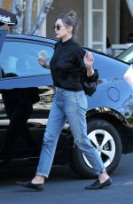 ELIZABETH OLSEN Out Shopping on Melrose Place in Los Angeles 10/28/2016