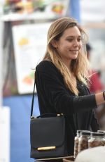 ELIZABETH OLSEN Shopping at Farmer