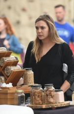 ELIZABETH OLSEN Shopping at Farmer
