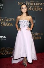 ELLA PURNELL at ‘Miss Peregrine’s Home for Peculiar Children’ Premiere in New York 09/26/2016