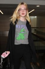 ELLE FANNING at Los Angeles international Airport 10/06/2016