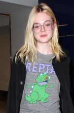 ELLE FANNING at Los Angeles international Airport 10/06/2016