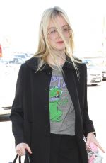 ELLE FANNING at Los Angeles international Airport 10/06/2016