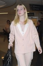 ELLE FANNING at Los Angeles International Airport 10/11/2016
