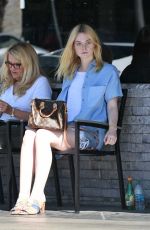 ELLE FANNING at Pinkberry Frozen Dessert Restaurants in Los Angeles 10/03/16
