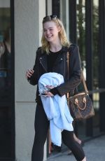 ELLE FANNING Leaves a Gym in Los Angeles 10/05/2016